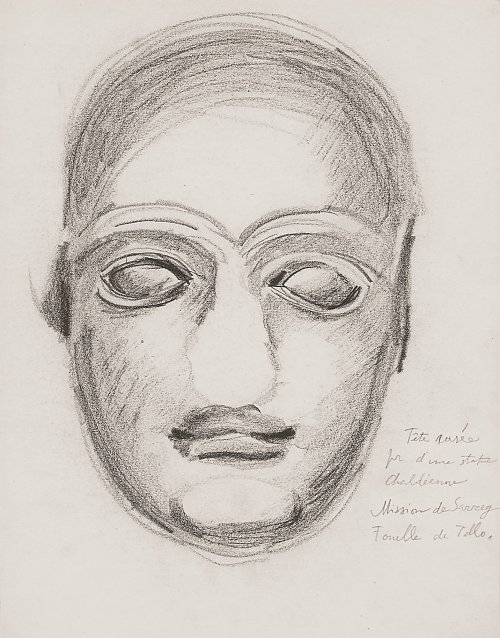 Bohumil Kubista Chaldean head  Wandbild